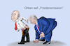 Cartoon: Auf Friedensmission (small) by SchmidtFineArt tagged orban,putin,frieden,cartoon,cartoons,zeichnungen,diktator,diktatoren,ukraine,krieg,politik,europa,russland,präsident,humor,krise,politiker,medien,gesellschaft,illustration,terror,gewalt