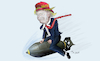 Cartoon: Peacemaker (small) by SchmidtFineArt tagged trump krieg nahost kriese karikatur cartoon illustration art kunst usa amerika iran israel zeichnung demokratie gesellschaft politik politiker wirtschaft humor