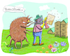 Cartoon: Tschuldigung (small) by Rebecca-Meyer tagged imker,bienenstock,honigbienen,arroa,destructor,brut,varroatose,bekämpfung,bienensterben,sterben,von,bienenvölkern,parasiten,bienenschädling,varroamilbe,befällt,die,bienen,und,virus,parasit