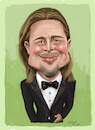 Cartoon: brad pitt (small) by Zeynep Gargi tagged actor