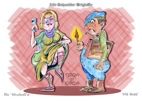 Cartoon: Alte Schwedter Originale V (medium) by Cartoon_EGON tagged mondscheinglaser,ein,original