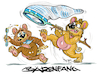 Cartoon: Bärenfang (small) by Cartoon_EGON tagged biene,honig,met
