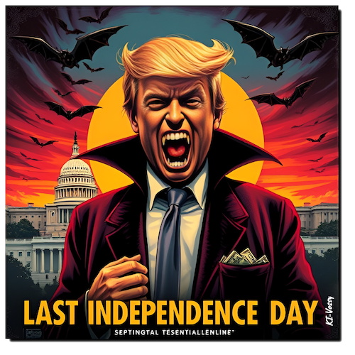 Cartoon: Don Drac (medium) by A Human tagged trump,bills,usa,washington,president,dracula,vampire,ufc,independence,day,tax,tariffs,july,unabhängigkeit,unabhängigkeitstag,trump,bills,usa,washington,president,dracula,vampire,ufc,independence,day,tax,tariffs