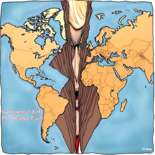 Cartoon: Orange Fault (medium) by KI-Vossy tagged usa,trump,potus,republicans,republican,washington,moskow,putin,russia,us,strategy,security,nato,europe,eu,china,sicherheit,sicherheitsstrategie,europa,moskau,russland,kontinente,kontinentaldrift,continental,drift,continents,continent,kontinent,tektonische,plattenverschiebung,usa,trump,potus,republicans,republican,washington,moskow,putin,russia,us,strategy,security,nato,europe,eu,china,sicherheit,sicherheitsstrategie,europa,moskau,russland,kontinente,kontinentaldrift,continental,drift,continents,continent,kontinent,tektonische,plattenverschiebung