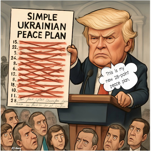 Cartoon: Simple as that ... (medium) by KI-Vossy tagged urkraine,russia,usa,zelensky,putin,trump,potus,peace,plan,treaty,war,document,friede,frieden,friedensplan,umerow,kapitulation,surrender,urkraine,russia,usa,zelensky,putin,trump,potus,peace,plan,treaty,war,document,friede,frieden,friedensplan,umerow,kapitulation,surrender