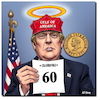 Cartoon: 5 X 12 (small) by A Human tagged usa,israel,gaza,krieg,frieden,trump,hamas,waffenruhe,gazastreifen,ägypten,katar