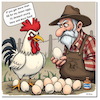 Cartoon: Chicken strike (small) by A Human tagged usa,eierpreise,eier,inflation,usda,egg,price,chicken