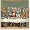 Cartoon: Das Hasenmahl (small) by A Human tagged ostern,hasen,abendmahl,vinci,maler,davinci