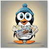 Cartoon: Der Bingoin (small) by A Human tagged jackpot,karikatur,cartoon,bingo,ndr,bingoin,gewinnwahrscheinlichkeit,lotterie,hannover,umweltpreis,ki,deutschland,wahrscheinlichkeit,bingozahlen