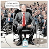 Cartoon: Der Kanzlerkleber (small) by A Human tagged migration,exil,kanzler,spd,scholz,pressekonferenz,sommerpause,urlaub,biden,bundeskanzler,bundestagswahl,wahlen,ki,deutschland
