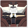 Cartoon: Hacked Tesla (small) by A Human tagged tesla,musk,trump,grok,usa,ai,chatbot,chatgpt,antisemitisch,antisemitic,hacked,ki