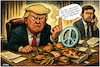 Cartoon: Icy present (small) by KI-Vossy tagged peace price greenland trump grönland eis ice potus motzfeldt nato denmark dänemark europe china russia europa russland soldaten soldiers war military militär annexion stinky finger junk food