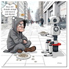 Cartoon: KI-Bettler (small) by A Human tagged ki,ai,bettler,betteln,amazon,jassy,arbeitsplätze,arbeitslosigkeit,jobs,manager,intelligenz,arbeitswelt