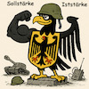 Cartoon: Dafür (small) by ArtyFicial tagged bundeswehr,zustand,sollstärke,iststärke,kriegstüchtig,wehrdienst,reservisten,beschaffung,milliarden,budget,wehrbudget,nato