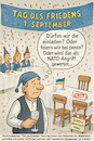 Cartoon: EU EU EU (small) by ArtyFicial tagged frieden,feiertag,weltfriedenstag,linke,reichinnek,eu,europa,europäische,union,ukraine,russland
