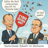 Cartoon: High-Tech Gefahrenabwehr (small) by ArtyFicial tagged china,mini,drohnen,mücken,merz,cdu,pistorius,abwehr