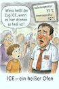 Cartoon: Hitzefrei im ICE (small) by ArtyFicial tagged deutsche,bahn,hitzefrei,ice,klimaanlagen,defekt