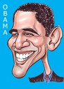 Cartoon: Caricature of Barack Obama (small) by Steve Nyman tagged caricature,of,barack,obama