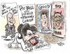 Cartoon: Palin LipStick on a PitBull (small) by Steve Nyman tagged sarah,palin,lipstick,pitbull,vp,mccain,election,republican
