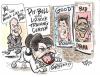 Cartoon: Palin LipStick on a PitBull (small) by Steve Nyman tagged sarah,palin,lipstick,pitbull,vp,mccain,election,republican