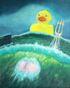 Cartoon: TITANEN! (small) by ugli tagged bizarr,gigantisch,gummiente,hintern,malerei,meer,meeresgott,monster,mythologie,neptun,ozean,poseidon,sturm,titanen,titanic,wellen