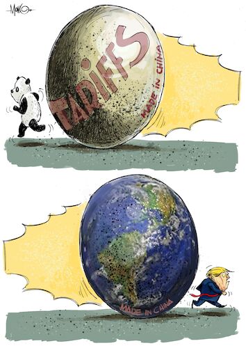 Cartoon: The War (medium) by Mongo tagged guerra