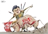 Cartoon: Corrida de toros (small) by Mongo tagged trump,aranceles,china,estados,unidos