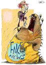 Cartoon: Fake News (small) by Mongo tagged fake,news,redes,sociales
