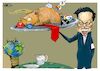 Cartoon: La cena (small) by Mongo tagged actualidad