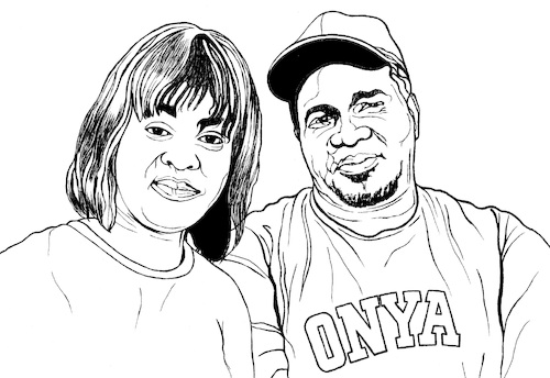 Cartoon: Elita and Onya (medium) by Aiko tagged zambia,uganda