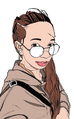 Cartoon: Jhosa (medium) by Aiko tagged filipino