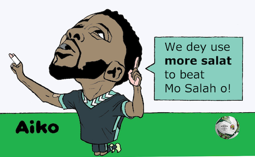 Cartoon: Naija (medium) by Aiko tagged afcon,2022,kelechi,nigeria,egypt
