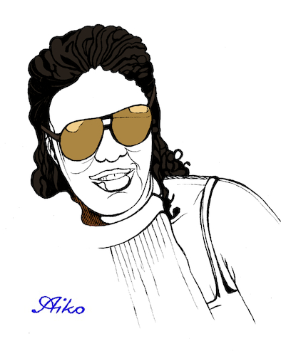 Cartoon: Rozi (medium) by Aiko tagged rose,glasses,aikotoon