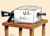 Cartoon: Aid to Gaza (small) by Ahmad Qaddura tagged gaza