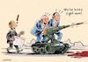 Cartoon: The response of the Israeli mini (small) by Ahmad Qaddura tagged sanctions
