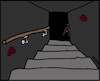 Cartoon: Keller des Grauens (small) by Horrorkritzler tagged keller,grauen,monster,geist,angst,dunkelheit,horror,grusel,schauder,unbehagen,furcht,beklemmung,treppe