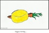 Cartoon: Veggie-Hotdog... (small) by Kritzelchaot tagged hotdog,möhre,karotte,vegetarier,veganer,veggie