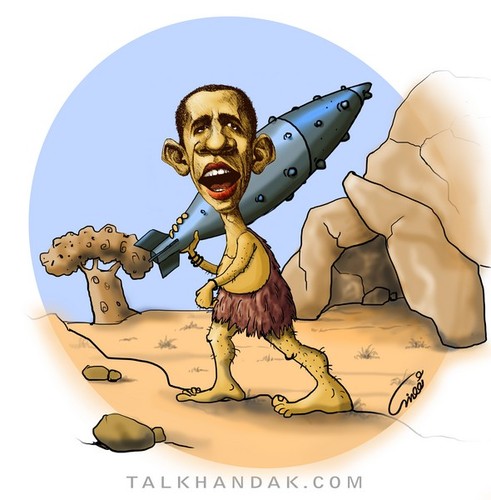 Cartoon: Bomberman (medium) by abbas goodarzi tagged sticks,wand,unashamed,oppressor,world,the,america,tree,stone,bullying,inept,violence,war,lawlessness,man,law,forest,petrified,wild,cave