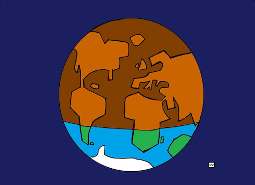 Cartoon: Warming Planet (medium) by Xisto Ventura tagged global,warming,planet