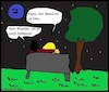 Cartoon: Vollmond... (small) by Kritzeltonne tagged blau,vollmond,mond,nacht,nachtwanderung,liebe,mann,frau,romantik,nachtspaziergang,universum,alkohol