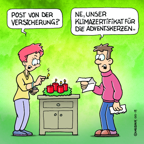 Cartoon: Advent Advent (medium) by Rovey tagged adventskerzen,advent,adventszeit,adventskranz,kerzen,vorweihnachtszeit,weihnachten,weihnachtszeit,xmas,christmas,klimaschutz,klima,klimazertifikat,cozwei,handel,umweltschutz,umwelt,emissionshandel,ehepaar,adventskerzen,advent,adventszeit,adventskranz,kerzen,vorweihnachtszeit,weihnachten,weihnachtszeit,xmas,christmas,klimaschutz,klima,klimazertifikat,cozwei,handel,umweltschutz,umwelt,emissionshandel,ehepaar