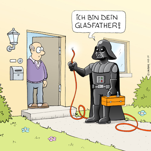 Cartoon: Dein Glasfather (medium) by Rovey tagged glasfaser,netzausbau,digitalisierung,digital,starwars,darthvader,darth,vader,father,vater,dark,lord,maytheforce,starwarstag,starwarsday,force,macht,vierter,mai,may4,glasfasernetz,internet,glasfaseranschluss,breitbandausbau,deutscheglasfaser,schnellesinternet,filmfigur,populärkultur,kino,character,cartoon,illustration,glasfaser,netzausbau,digitalisierung,digital,starwars,darthvader,darth,vader,father,vater,dark,lord,maytheforce,starwarstag,starwarsday,force,macht,vierter,mai,may4,glasfasernetz,internet,glasfaseranschluss,breitbandausbau,deutscheglasfaser,schnellesinternet,filmfigur,populärkultur,kino,character,cartoon,illustration