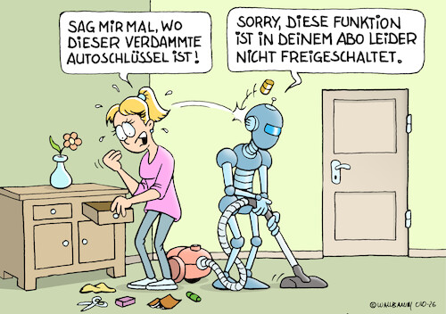 Starsinniger Roboter