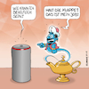 Cartoon: Alexa und die Wunderlampe (small) by Rovey tagged wunderlampe aladdin aladin alexa maerchen kuenstliche intelligenz geist flaschengeist amazon echo dialog digitalisierung digital live livestyle virtueller assistent virtuell wuensche wuenschen diener service sprachsteuerung tausend und eine nacht ki