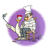 Cartoon: Christmas Selfie (small) by Rovey tagged weihnachten,weihnachtsgans,weihnachtsfest,selfie,fotografieren,handyfoto,schnappschuss,koch,kochen,tradition,apfel,schlachten,weihnachtsmütze,lichterkette,gewinner,gefesselt,vegetarisch,vegetarier,xmas,christmas,goose,cook,cooking,slaughtering,vegetarian,