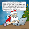 Weihnachtsmann im Homeoffice