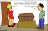 Cartoon: Ein teures Geburstagsgeschenk... (small) by Wutkritzler78 tagged frau,mann,missverständnis,sarg,geburtstag,geburtstagsgeschenk,geschlechter,erotik,ehekonflikt