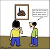Cartoon: Kunst... (small) by Wutkritzler78 tagged kunst,gemälde,ausstellung,männer,kultur,museum,scheisse,kot