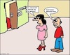 Cartoon: Vorsichtsmaßnahme 2 (small) by Wutkritzler78 tagged vorsichtsmaßnahme,paranoia,einbruchsschutz,angst,mann,frau,ehe,kriminalität