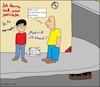 Cartoon: Missverständnis... (small) by Kritzelklops tagged missverständnis,prügel,schild,dienstleistung,gesellschaft
